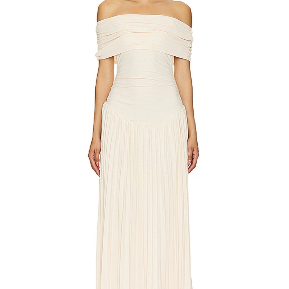 Lioness Strapless Cream Dress